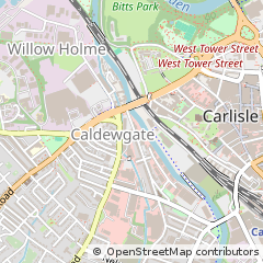 Map of Carlisle., Cumbria