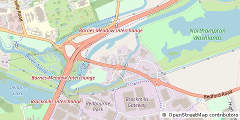 Map of Northampton, Northants