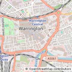 Map of Warrington, Cheshire