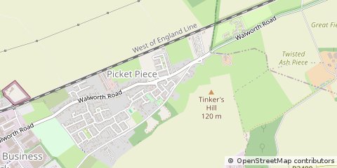 Map of Andover, Hampshire