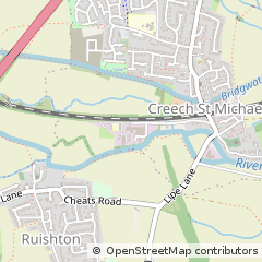 Map of Taunton, Somerset