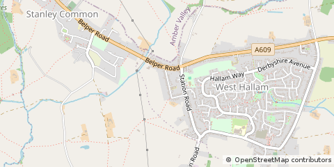 Map of Ilkeston, Derbyshire
