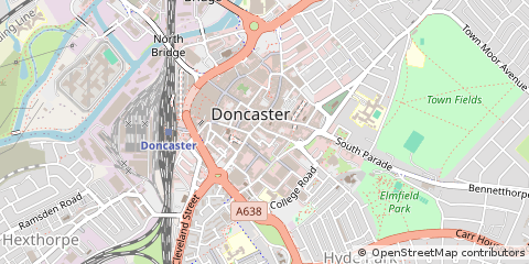 Map of Doncaster