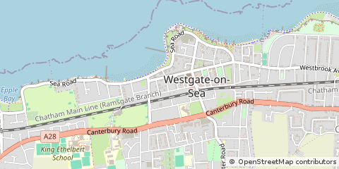 Map of Westgate-on-SEA