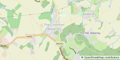 Map of Worcester, Worcestershire