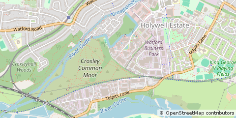 Map of Watford, Hertfordshire