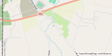 Map of Darlington, County Durham