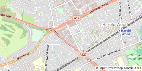 Map of Romford