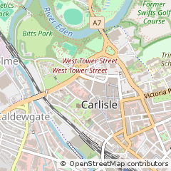 Map of Carlisle, Cumbria