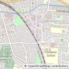 Map of Leamington SPA, Warwickshire