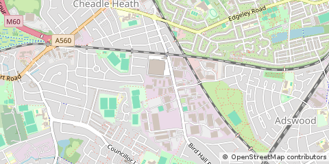 Map of Stockport, Cheshire