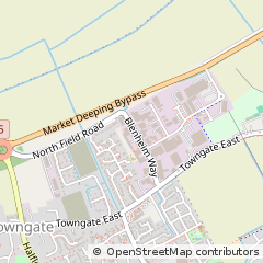 Map of Peterborough, Lincolnshire