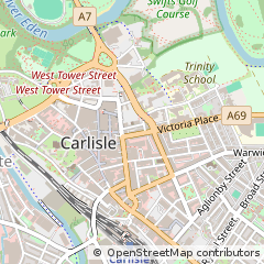 Map of Carlisle, Cumbria