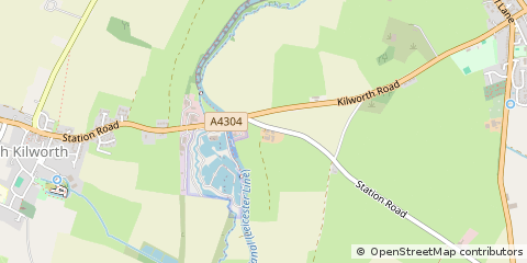 Map of North Kilworth, Leicestershire