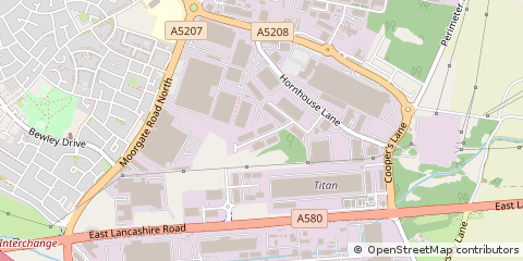 Map of Knowsley Industrial Park, Merseyside