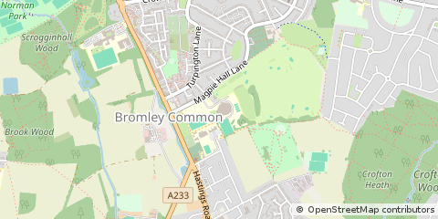 Map of Bromley, Kent