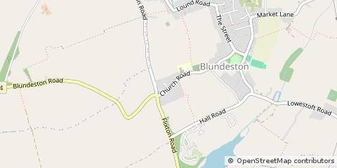 Map of Lowestoft, Suffolk