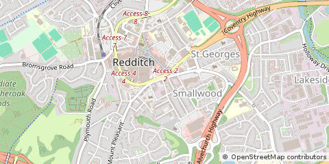 Map of Redditch