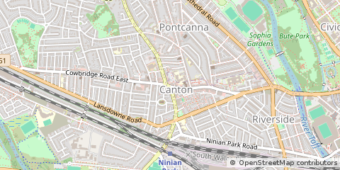 Map of Cardiff