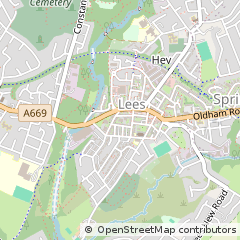 Map of Oldham, Lancashire