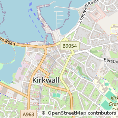 Map of Kirkwall, Orkney