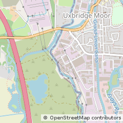 Map of Uxbridge, Middlesex