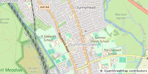 Map of Oxford, Oxfordshire
