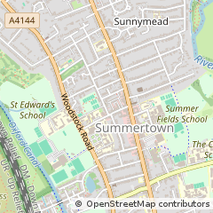 Map of Oxford, Oxfordshire