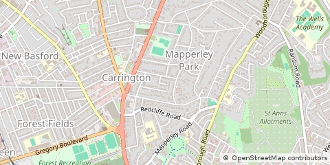 Map of Nottingham