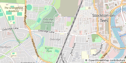 Map of Stockton on Tees