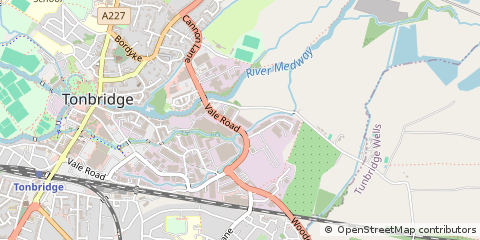 Map of Tonbridge, Kent