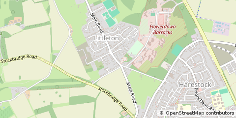 Map of Winchester, Hampshire