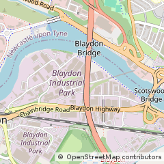 Map of Blaydon-on-Tyne