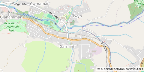 Map of Ammanford