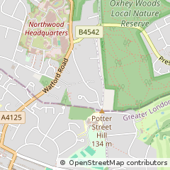 Map of Northwood, Middlesex