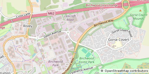 Map of Warrington