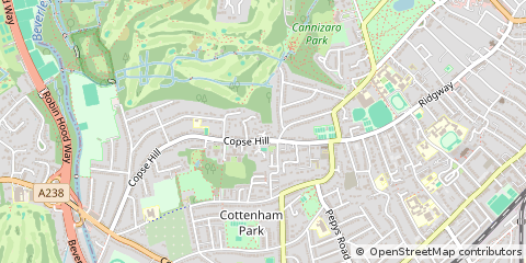 Map of Wimbledon, London