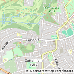 Map of Wimbledon, London