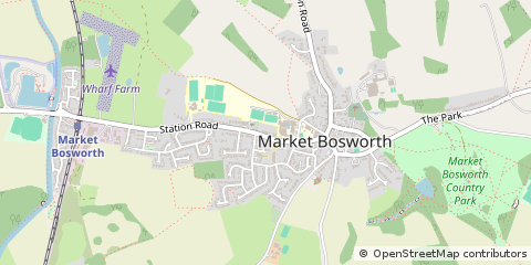 Map of Nuneaton, Warwickshire