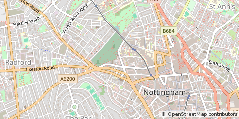 Map of Nottingham