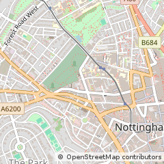 Map of Nottingham