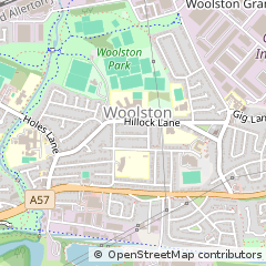 Map of Warrington, Cheshire