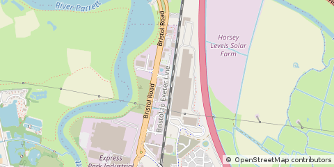Map of Bridgwater, Somerset