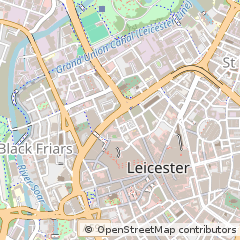 Map of Leicester, Leicestershire
