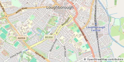 Map of Loughborough