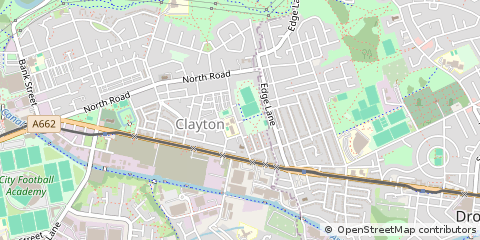 Map of Manchester, Greater Manchester,