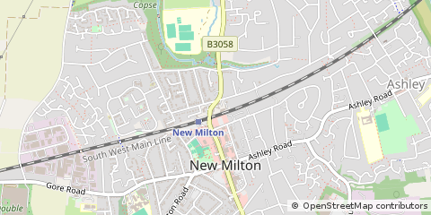 Map of NEW Milton, Hampshire
