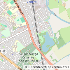 Map of Loughborough, Leicestershire