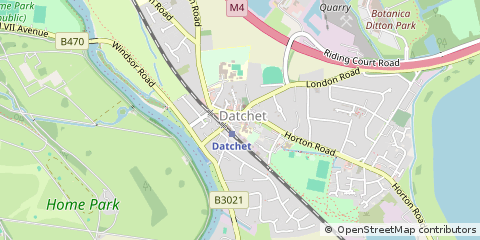 Map of Datchet, Berkshire