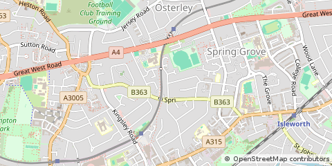 Map of Isleworth, Middlesex